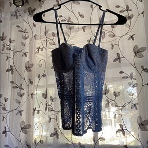 Light blue corset